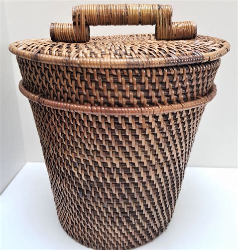 tall skinny wicker basket|tall wicker baskets with lids.